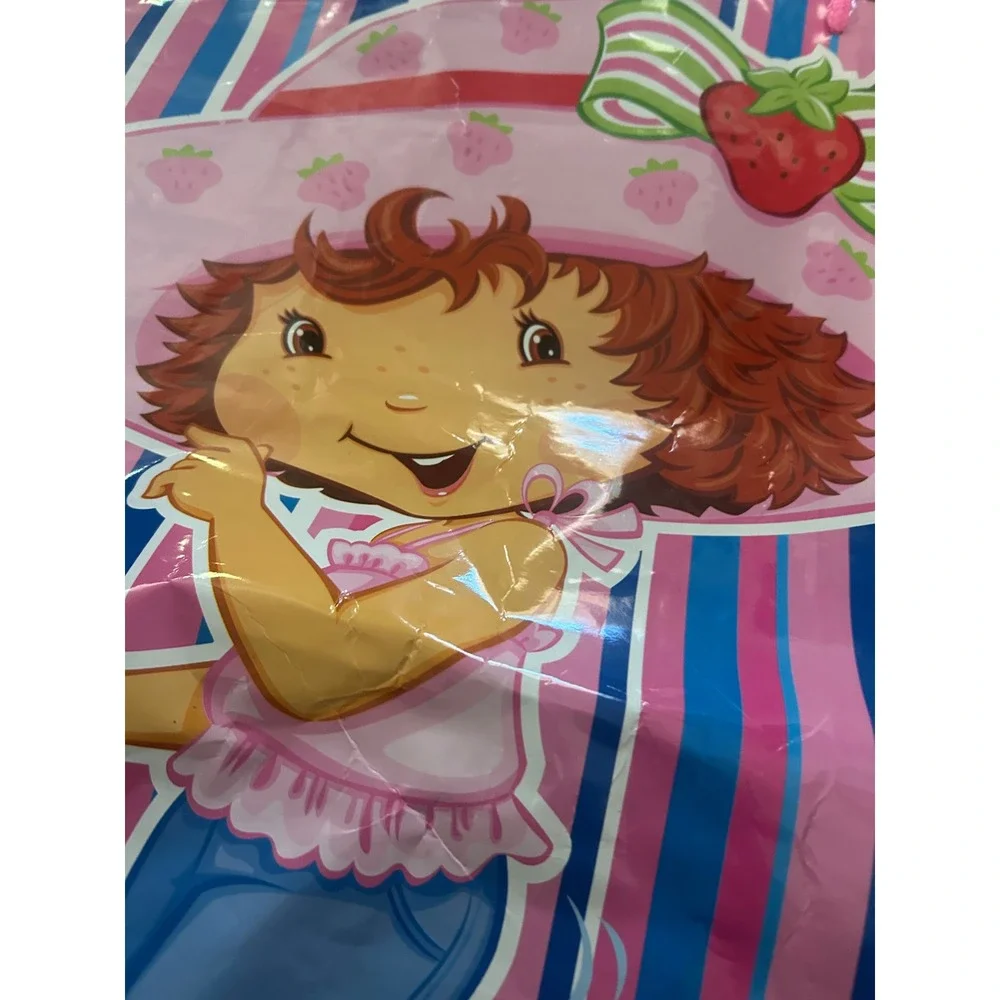 Vintage Strawberry Shortcake American Greetings Large Plastic Gift Bag 2000s Y2K